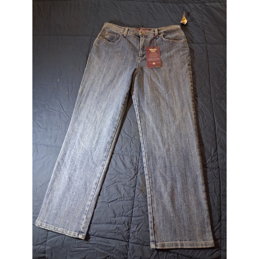 Gloria Vanderbilt Amanda Tapered Jeans‎ Womens 12P Petite Short Ultra Stretch
